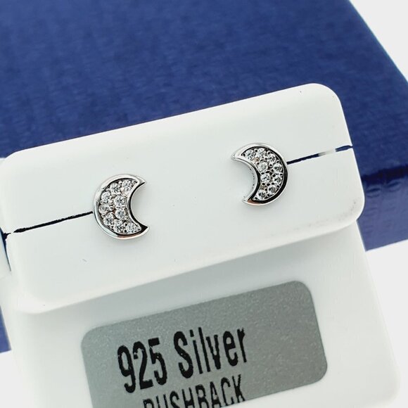 925 Sterling Silver CZ Stud Earrings for Women/Girl, US925P1023 - Picture 7 of 11